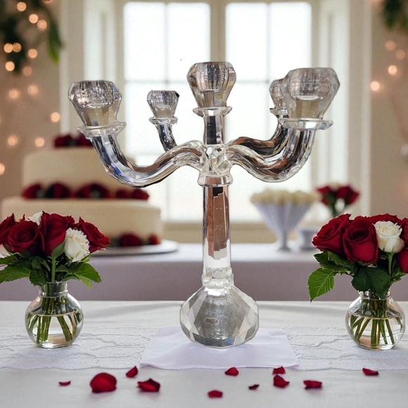Shannon Crystal Candelabra by Godinger - Picture 3 of 16